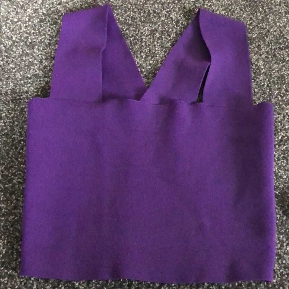Seek The Label purple bandage cropped top